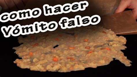 como crear vomito falso